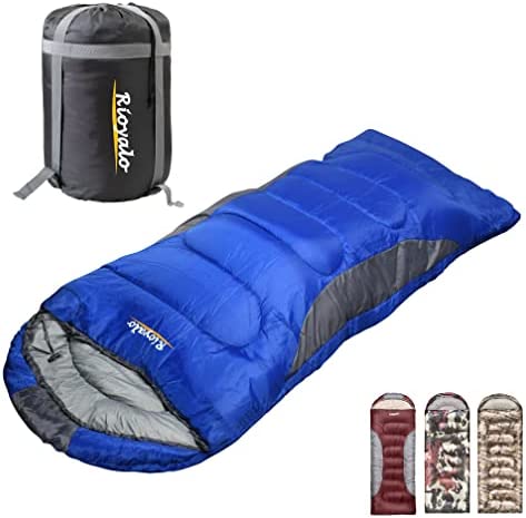 0 Degree Winter Sleeping Bags for Adults Camping (450GSM) - Temp Range (5Fu201332F) Portable Waterproof Compression Sack- Camping Sleeping Bags for Big and Tall in Env Hoodie: Backpacking Hiking 4 Season