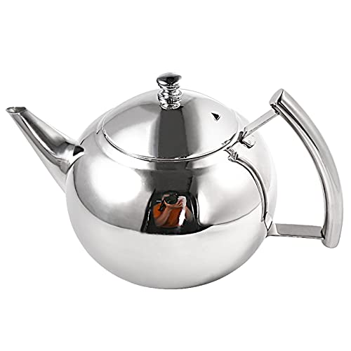 티포트 주전자 Tea Pot Small, 33 Ounces(1.0 Liter), Newness Polished Stainless Steel Teapot with Lid, Tea Kettle for Home, Teapot with Tea Filter