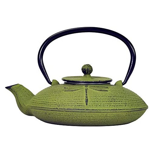 티포트 주전자 Primula Black Hammered 40 Ounce Cast Iron Teapot