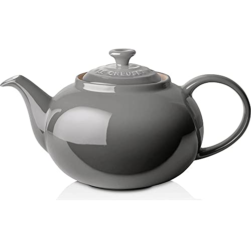 티포트 주전자 Le Creuset Stoneware Traditional Teapot, 1.4 qt., Oyster