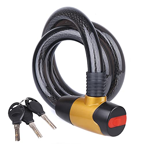 Cable Lock Bike Motorcycle Lock,Lock Warehouse Gate is Made Steel 케이블 Zinc Alloy Very Strong. 3.94ft Length x23mm Dia