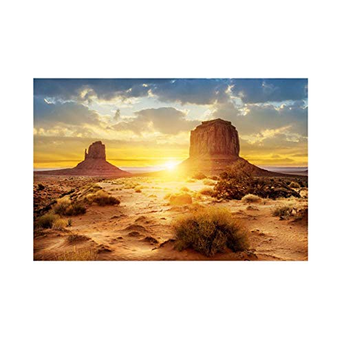 HEEPDD Aquarium Poster Sun Desert 스타일 Fish Tank Terrarium Background Thicken PVC Adhesive Static Cling Wallpaper Sticker