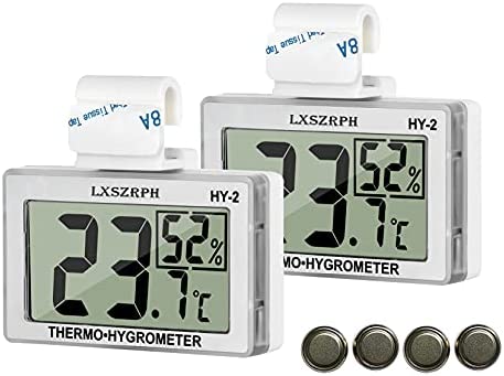 GXSTWU Reptile Hygrometer Thermometer LCD Display Digital Tank Hook Temperature Humidity Meter Gauge Tanks Terrariums Vivarium