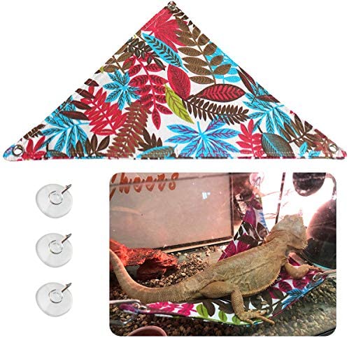 KUDES Bearded Dragon Hammock Reptile Lizard Lounger Ladder 악세사리 Terrarium Habitat Decor Large Small Dragons Geckos Lizards Snakes