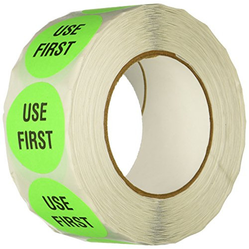TapeCase USE FIRST 먼저 사용 표시 원형 라벨 스티커 1롤 1,000개입 색상 택1