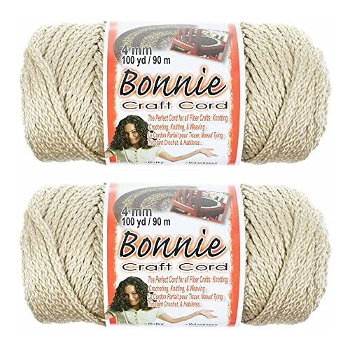 4mm Macramé Craft Bonnie Cord 100 Yard Skein 2 Pack