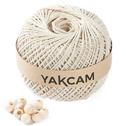 YAKCAM 집콕 취미 3mm 마크라메 실 300m