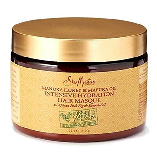 SheaMoisture Manuka Honey & Marfura Oil Hydration Intensive Masque 헤어 Treatment 12 Fl Oz