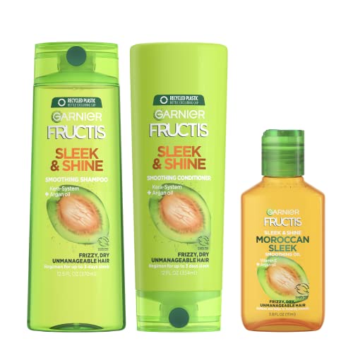 Garnier Fructis Sleek & Shine Moroccan Oil Treatment Frizzy Dry 헤어 3.75 Fl. Oz
