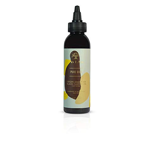 As I Am Virgin Jamaican 매트 Castor Oil - 4oz 100% Pure Natural Rich Omega-9 Fatty Acids Anti-Oxidants Cold Pressed Unrefined Extracted from Roasted Seeds