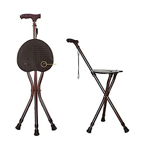 Folding Canes Seat Walking 스틱 Height Adjustment Cane 500 Lbs Capacity Frosted Handle 마그네틱 Therapy Stone Massage Crutches Stool