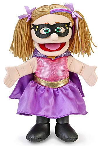14" Superhero Peach Girl Hand Puppet