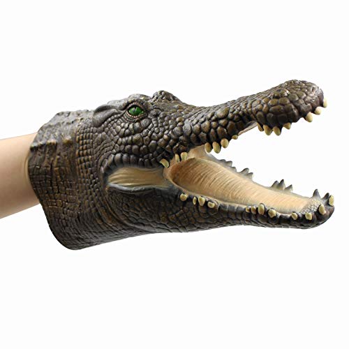 Yolococa Crocodile Puppet Hand 토이 Realistic Latex Animal 어린이 선물 Kid