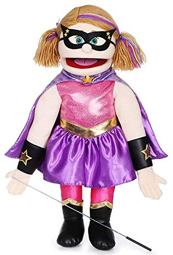 25" Superhero Peach Girl Full Body Ventriloquist 스타일 Puppet