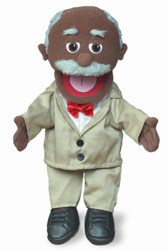 역할극 놀이 손인형극 흑인 할아버지 Pops 손인형 14인치