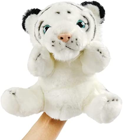SpecialYou Tiger Hand Puppet Zoo Animal Puppets Jungle Friends Plush 토이 Imaginative Play Storytelling Teaching Preschool & Role-Play 8&rsquo&rsquo