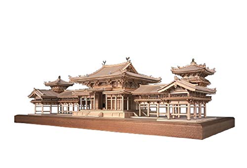 우디 죠 1/75 평등원 봉황당 목제 모형 조립 키트