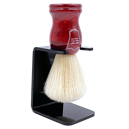 Parker Safety Razor Handmade 100% Deluxe Boar Bristle Shaving Brush - 블루 우드 Handle -- Stand Included