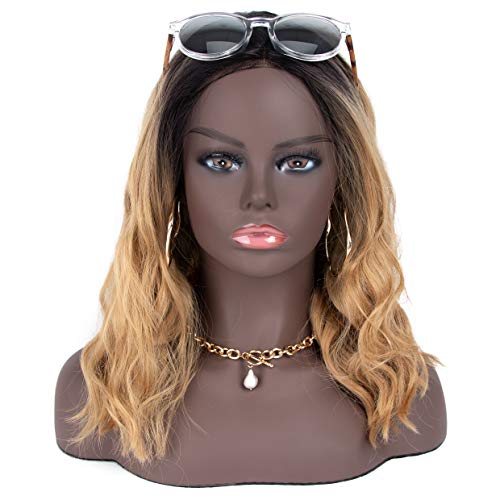 A1 Pacific Mannequin PVC Manikin Head Realistic Bust Wig 마스크 Stand Wigs Display Making Styling PMH-DB7645 18 Inches Tanned