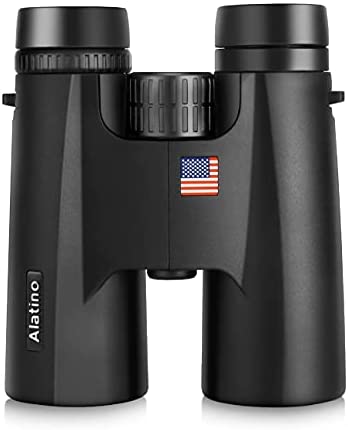 10x42 Binoculars 성인 18mm Large View Eyepiece Compact Bird Watching Hunting 스포츠 Events Outdoor Activities