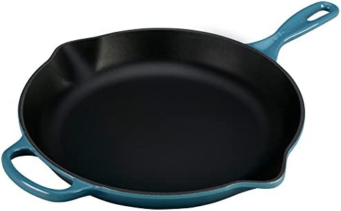 르크루제 Le Creuset Enameled Cast Iron Signature Iron Handle Skillet, 11.75" (2-3/8 qt.), Oyster