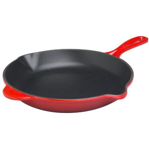 르크루제 Le Creuset Enameled Cast-Iron 11-3/4-Inch Skillet with Iron Handle, Flame