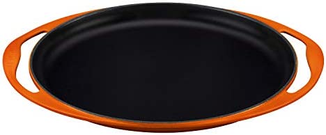 르크루제 Le Creuset Cast Iron Oval Grillit 32cm, 32, Cerise