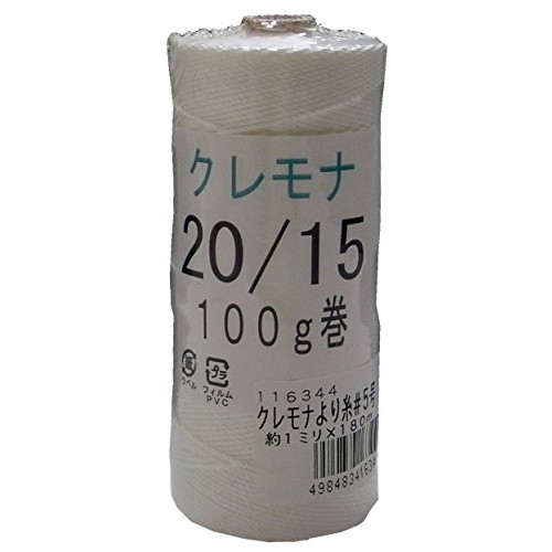 Matsuura Kogyo Kuremona Twine No. 5, Thickness Approx. 0.04 inch (1.0 mm), Length 59.9 ft (180 m) (#20 x 15 Pieces, 3.5 oz (100 g) Rolls)