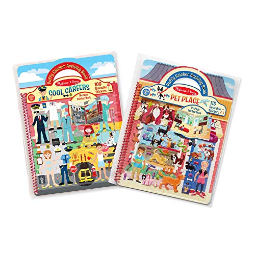 Melissa & Doug 멜리사앤더그 폭신폭신 스티커 액티비티 북 2종 세트