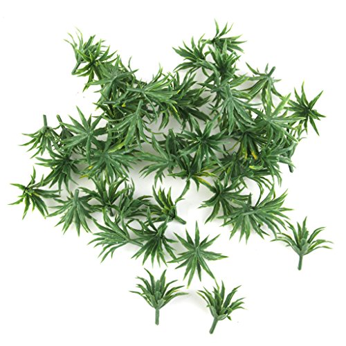 [No brand goods] 50pcs Green Scenery Model, Sword, Grass 1: 75 u2013 1: 100 Model Railroad Diorama Architectural Models Train Model Model, Sword, Grass