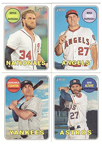 수집가 제품 Topps 2018 헤리티지mlB 베이스볼 컴플리트 베이직 카드 400장