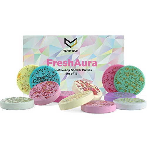 Stress Relief Bath-Shower Bombs-Great Fragrance-Birthday Gift for Women-Anxiety Relief Items-Essentials for Women-Natural Bath Bombs-Aromatherapy Oils-Bath Bomb Set-Shower Steamers Aromatherapy