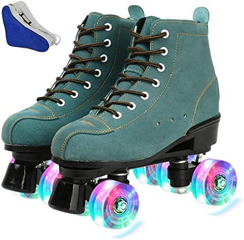 XUDREZ Roller Skates High-top Four Wheels Double Row 성인 Youth Indoor Outdoor