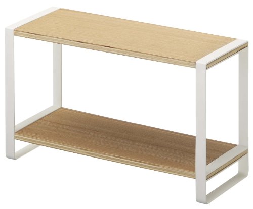 Yamazaki Home Kitchen Rack-Counter Storage Shelf Organizer One Size White