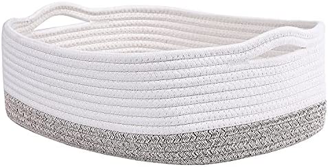 Cotton Rope Storage Basket Bin Cube Organizer Clo 세트 Small 토이 Towels 14.5&quotx 11&quotx 5" CiKi HOME