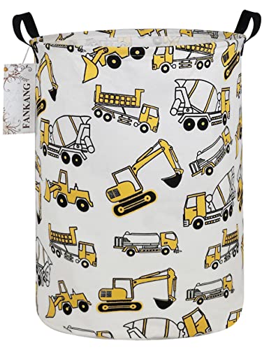 FANKANG Storage Bins Nursery Hamper Canvas Laundry Basket 접이식 방수 PE Coating Large Baskets 어린이 소년 소녀 Office 침실 Clothes,Toys Shark