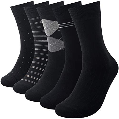 【MORESTEP】 양말 맨즈 삭스 비지니스 캐주얼 포멀 무늬 멋쟁이 5 족세트 25~27cm