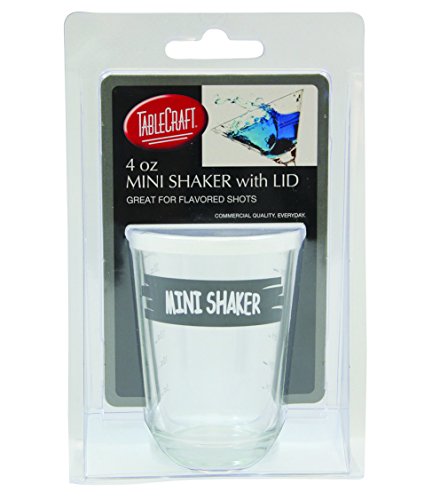 Tablecraft&nbspSmall 미니 Glass Shaker Lid 4oz Clear