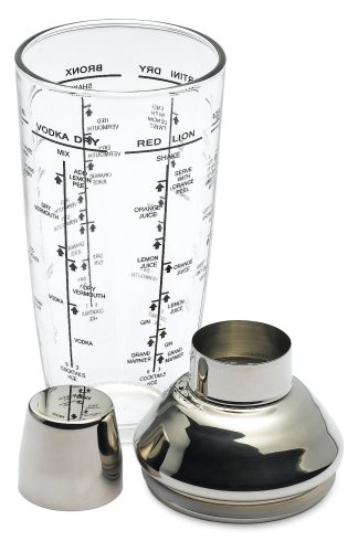 Bormioli Rocco Party Glass Cocktail Shaker, Gift Boxed