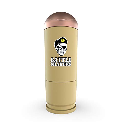Battle Shakers Bullet Shaker 컵 20 Oz Leak-Proof Bottle Protein Storage Compartment Dishwasher Safe & BPA Free 스포츠