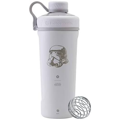 BlenderBottle 스타워즈 Radian Shaker 컵 Insulated 스테인레스 스틸 Water Bottle 와이어 Whisk 26oz Rebel Icon