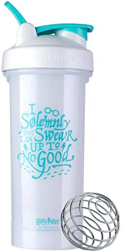BlenderBottle Harry Potter Shaker Bottle Pro 시리즈 Perfect Protein Shakes Pre Workout 28oz I Solemnly Swear