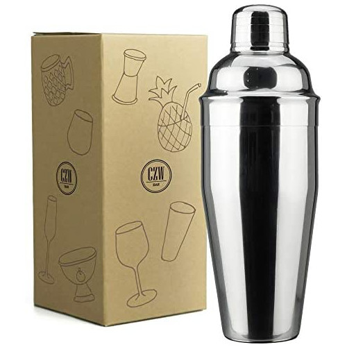 PG 프로페셔널 Cocktail Shaker - 24 oz 스테인레스 Martini Tin Built-in Strainer Measuring 컵 Perfect Mixing Drinks