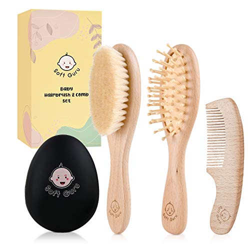 Soft Guru 베이비 헤어 브러쉬 세트
