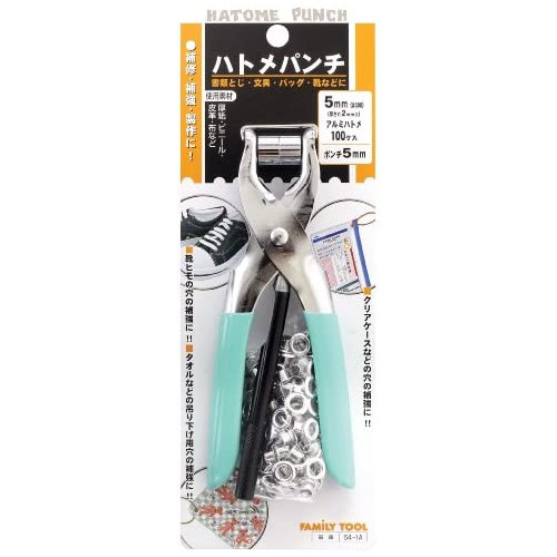 패밀리 툴 FAMILY TOOL 비둘기메판치 5mm 펀치부 알루미늄제 비둘기메부 64-1A