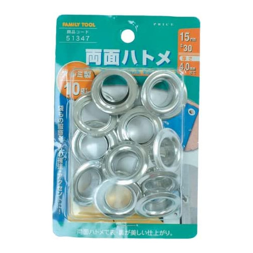패밀리 툴 FAMILY TOOL 양면 비둘기메옥 알루미늄제 100편집 5mm 51342