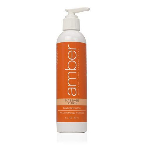 Amber Massage & Body Tangerine Basil Massage Lotion 8 oz