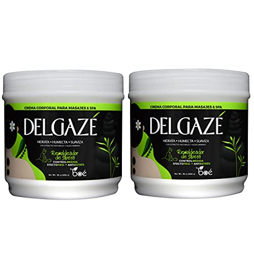 DELGAZE Natural Cream Massage & Spa 16oz BOE&quotPack 2"