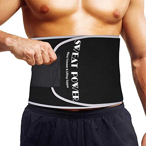 Waist Trimmer Belt 여성 & Men - Sweat Sauna 체육관 Plus Measuring Tape