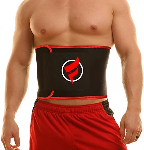 Fitru Waist Trimmer Sauna Ab Belt 여성 & Men - Trainer Stomach Wrap